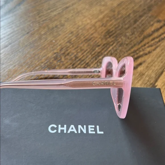 Chanel Rectangular Pink Sunglasses New in the Box - Picture 11 of 12